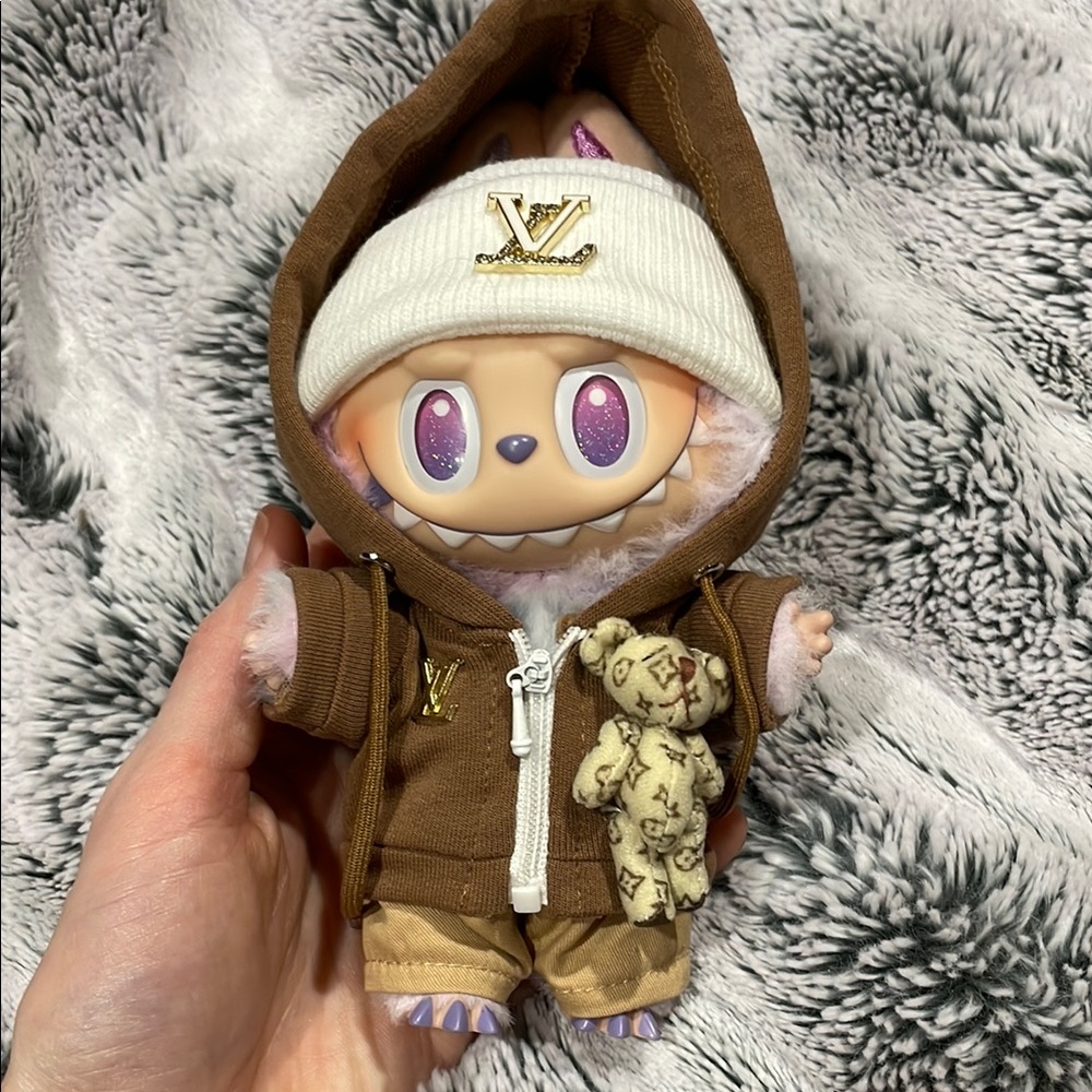 Labubu LV Teddy Bear Outfit